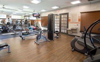 Athletic sports club with cardio theater & strength equipment